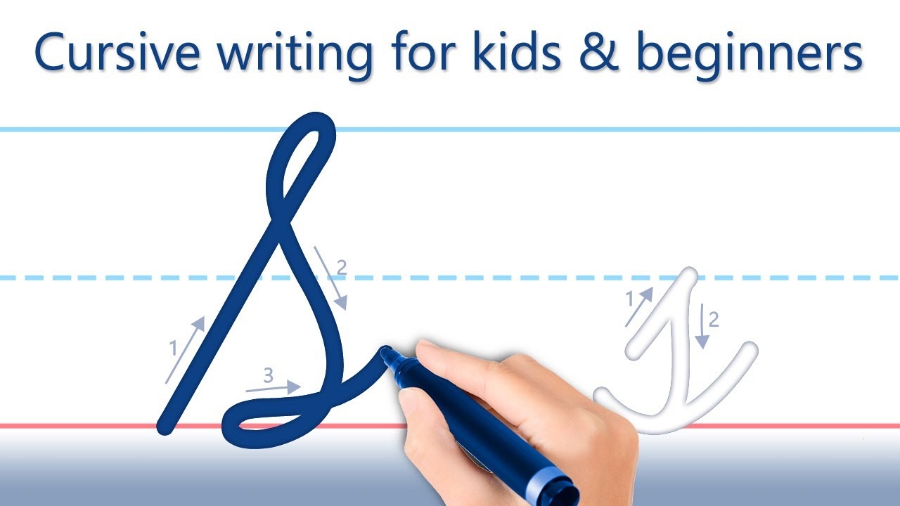 How To Write Letter S Cursive Writing For Kids And Beginners Handwriting Practice YouTube
