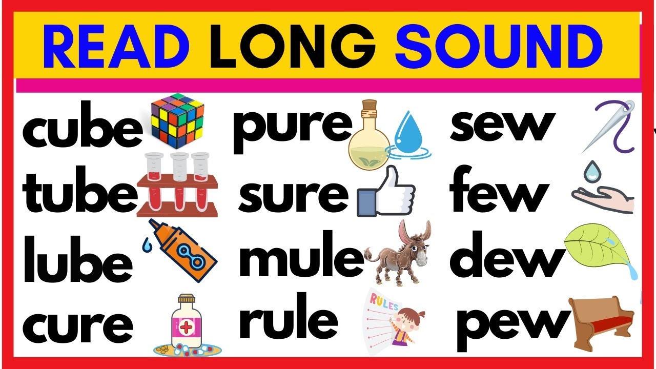 LEARN TO READ LONG SOUND U With SENTENCES PHONICS ALPHABETS BEGINNERS YouTube