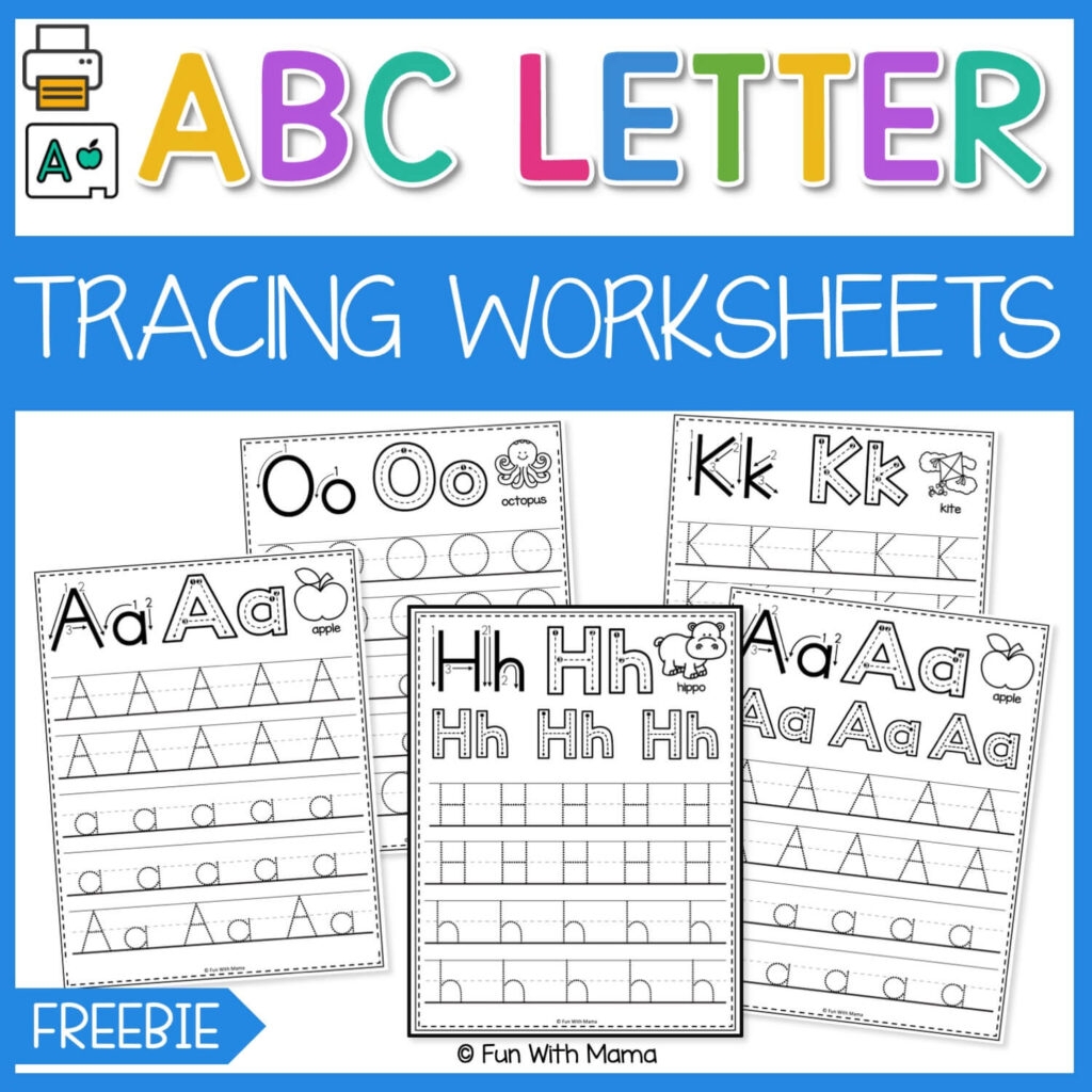 free printable abc tracing worksheets
