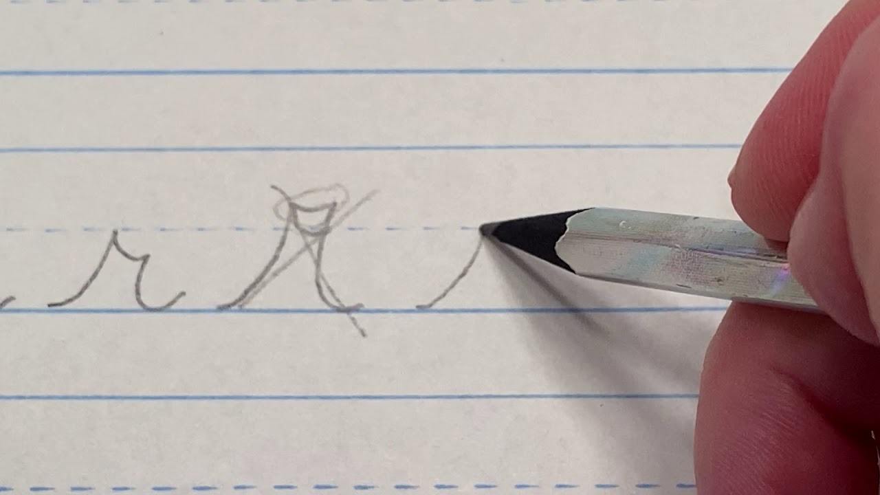 Lowercase r In Cursive YouTube