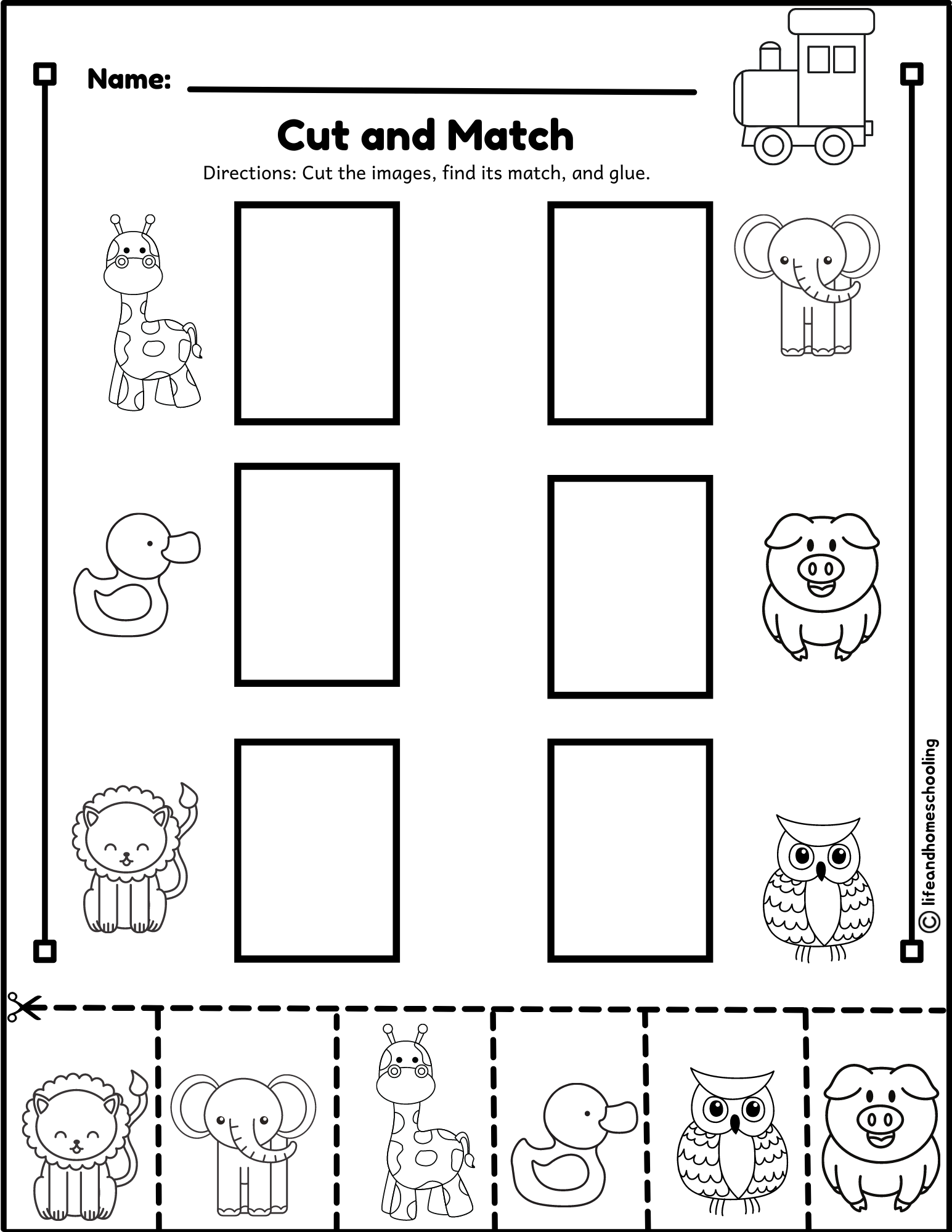 Matching Printable Activity Made By Teachers