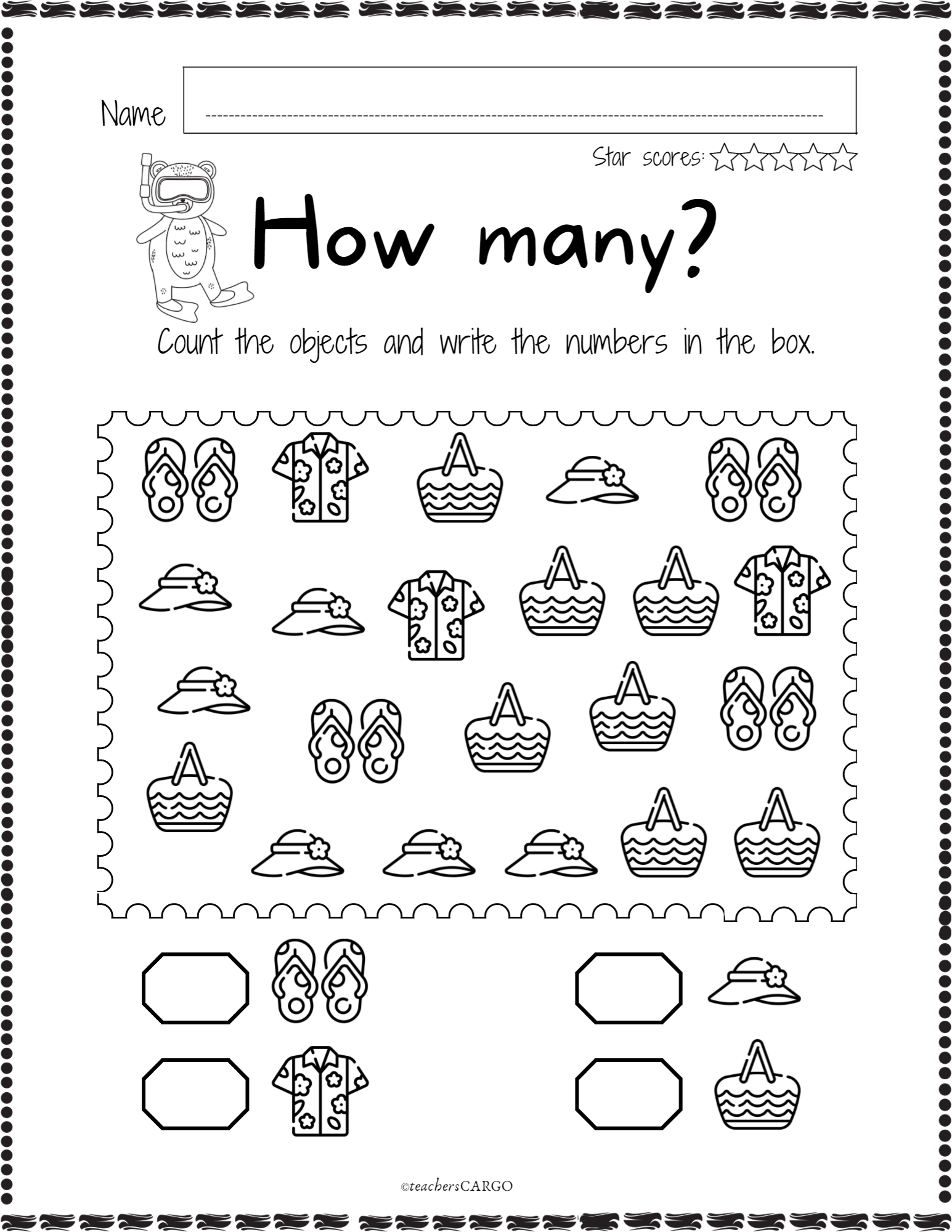 No Prep Counting Objects To 10 Numbers 1 10 Math Worksheet Summer The Made By Teachers No Prep Counting Objects To 10 Numbers 1 10 Math Worksheet Summer The Made By Teachers