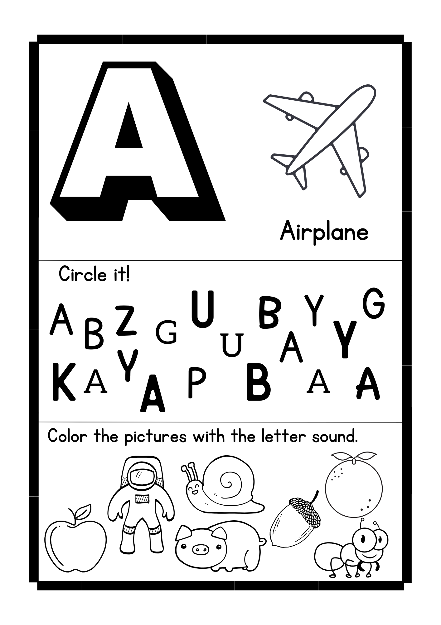 pre k and kindergarten worksheets