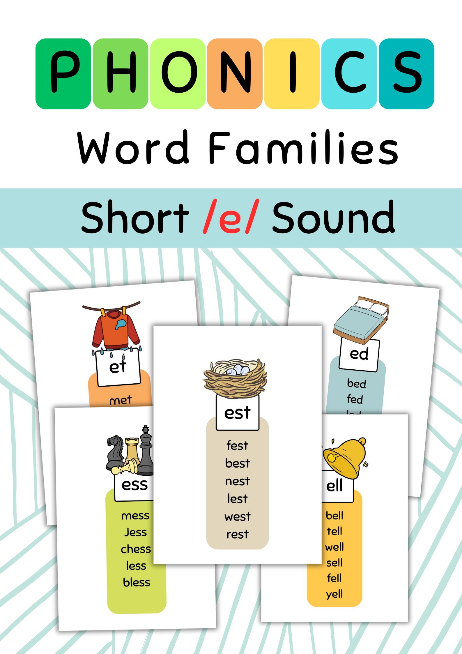 word families with short e