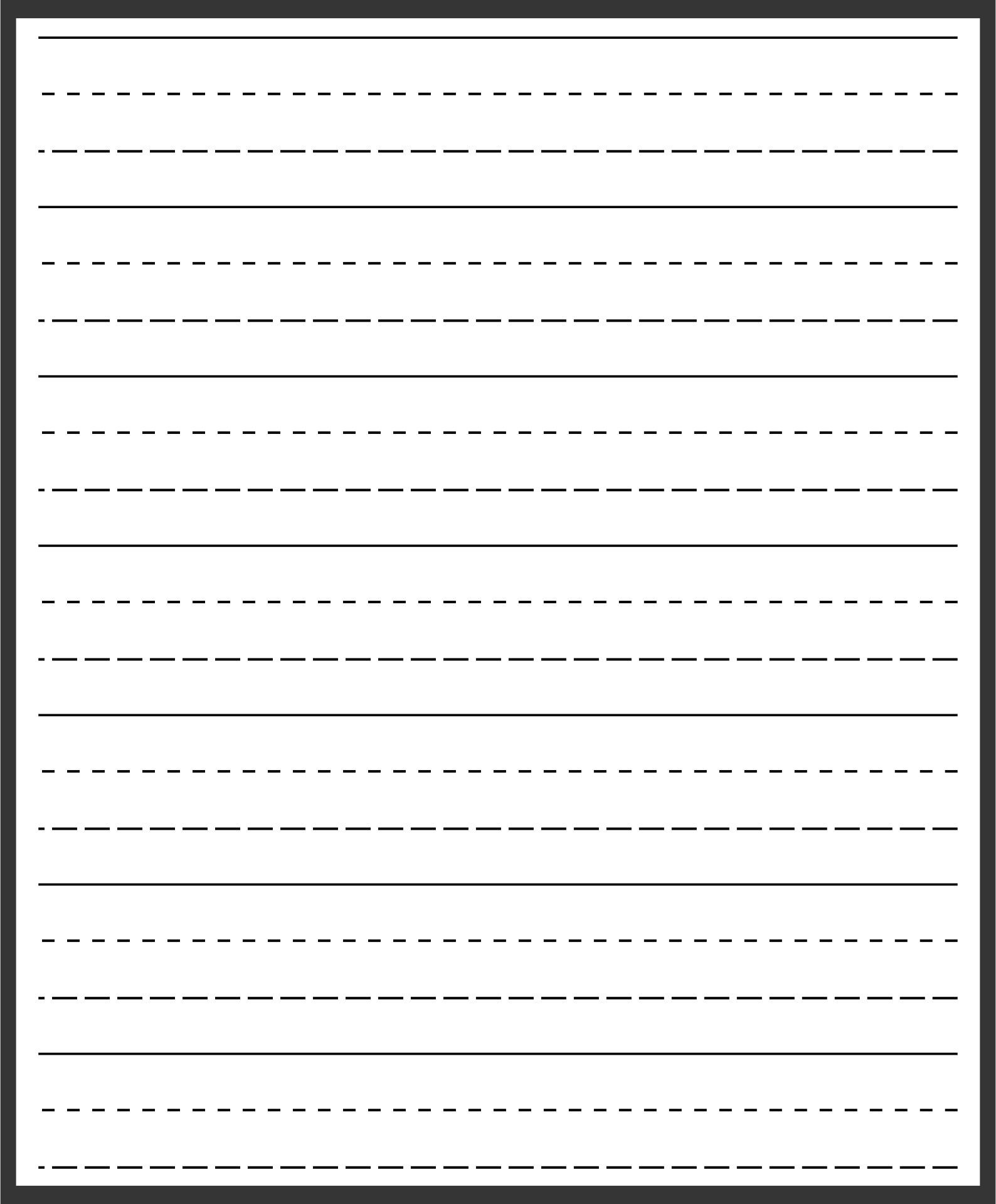 Primary Writing Paper Template 10 Free PDF Printables Printablee Worksheets Library