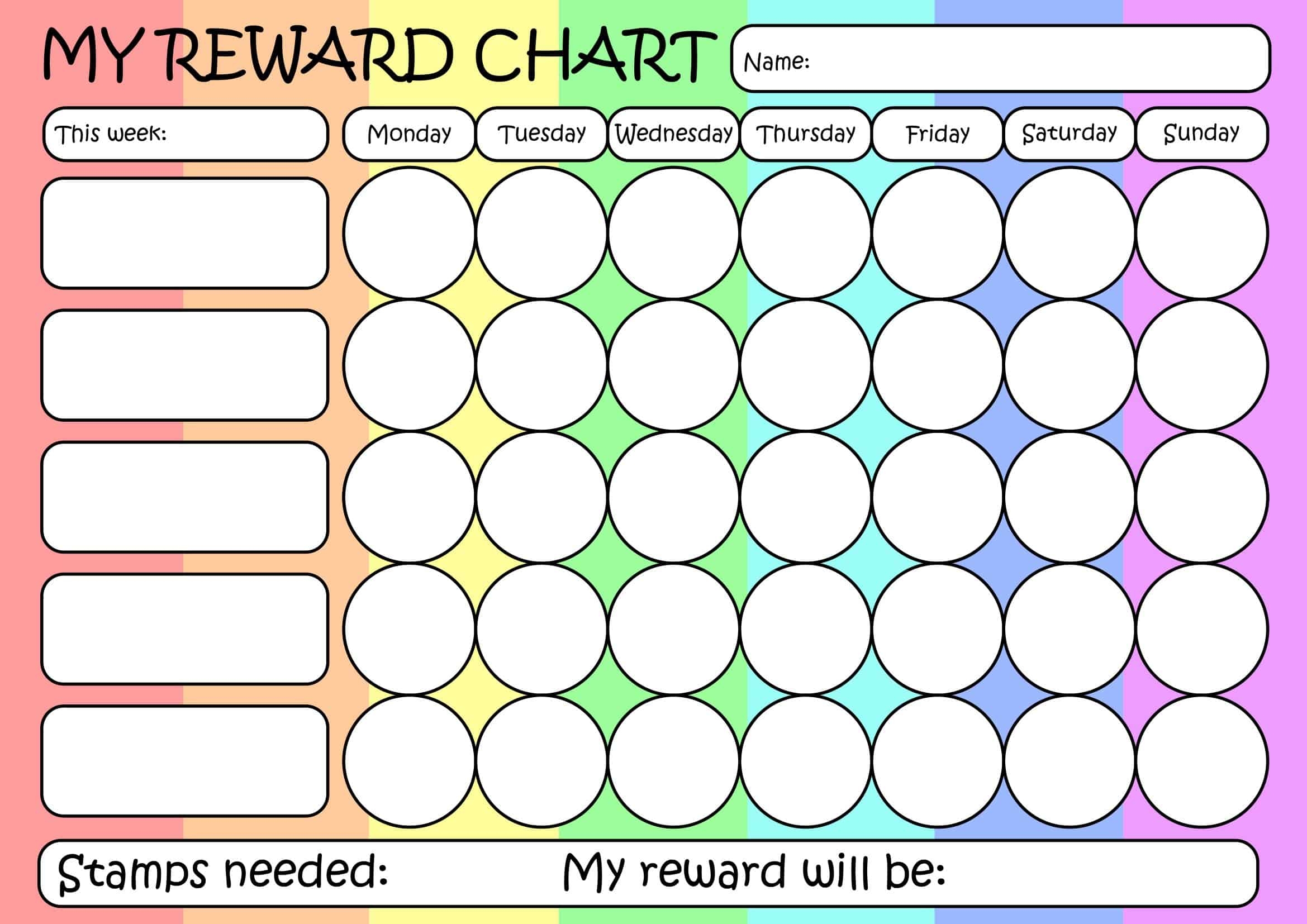 printable reward charts free printable reward charts free