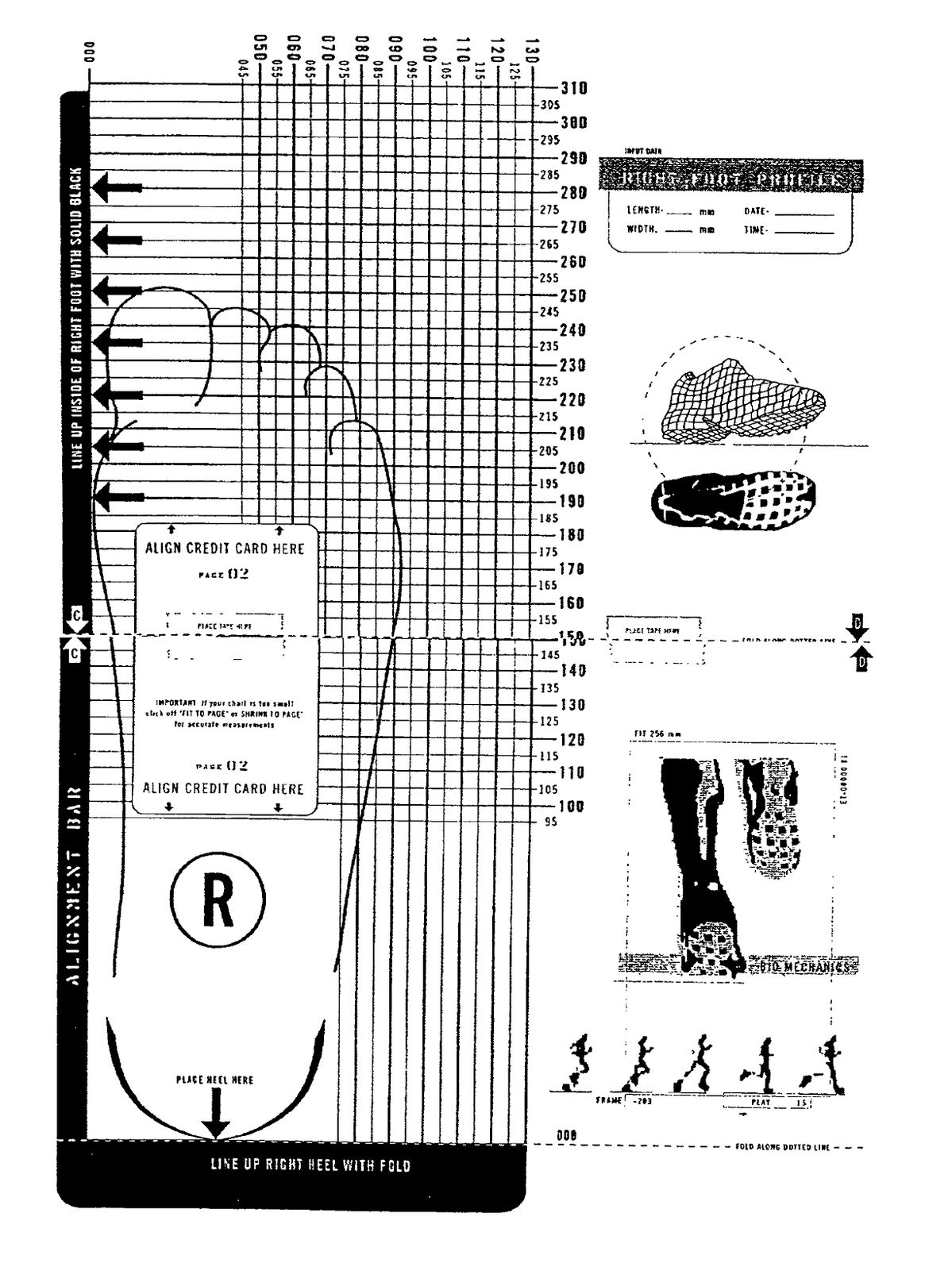 Shoe Sizing Chart Printable