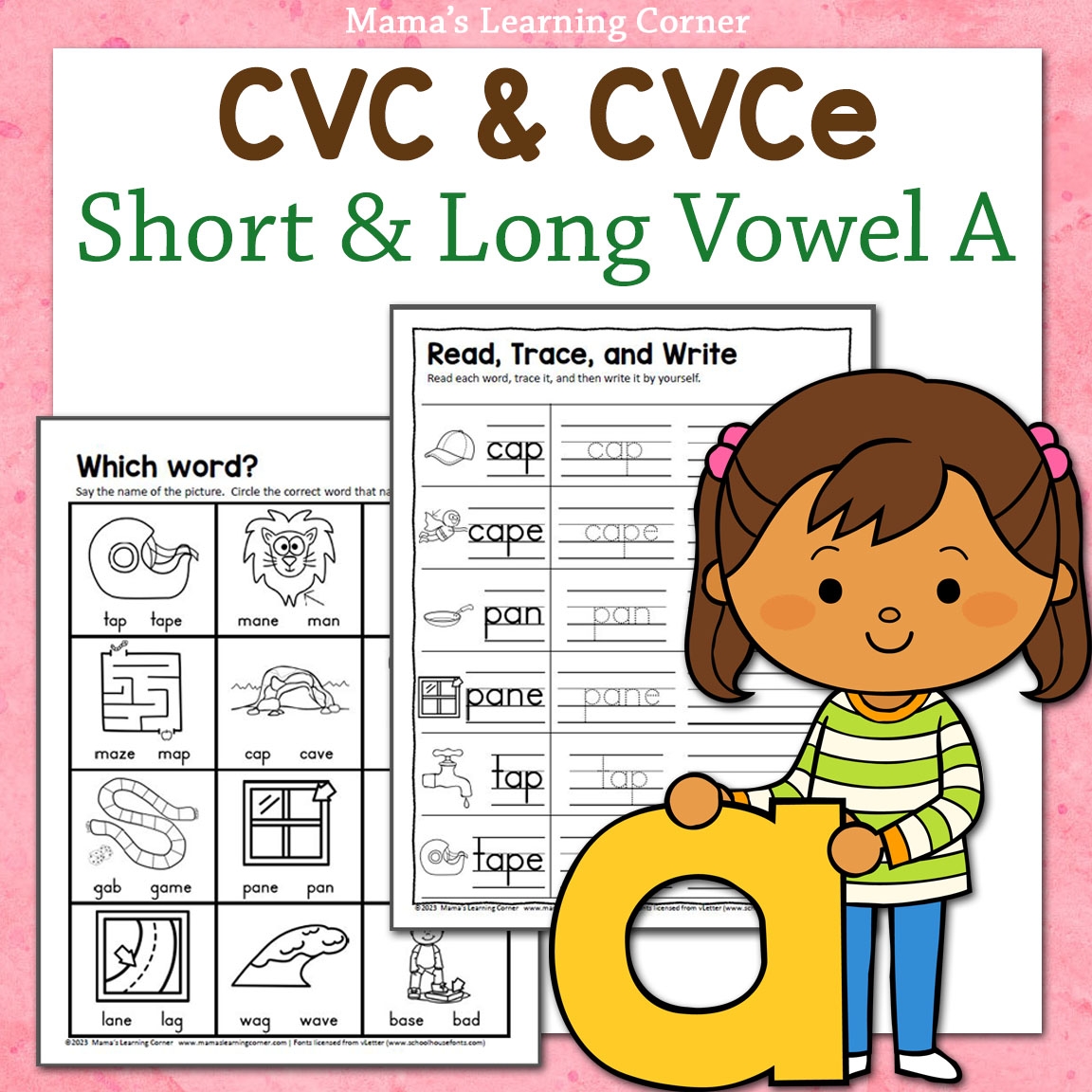 cvc short a worksheets