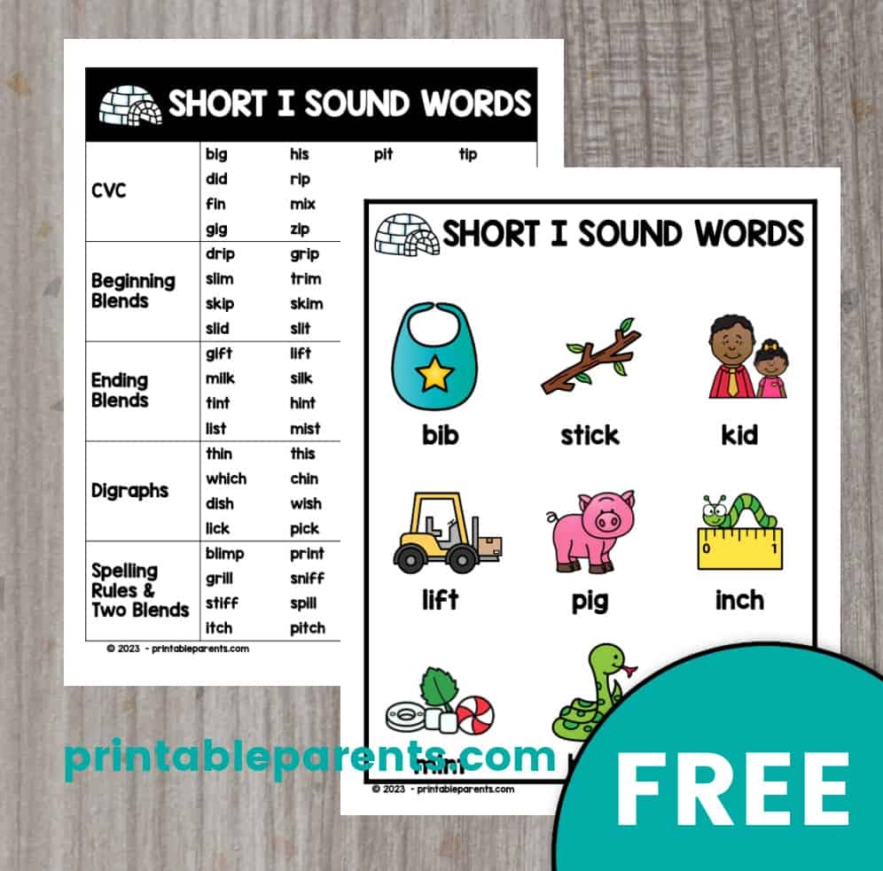 short i word families short i word families
