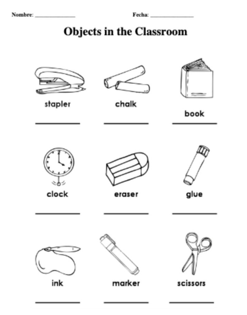 Spanish 1 Worksheets Practice Beginner Vocabulary Made By Teachers