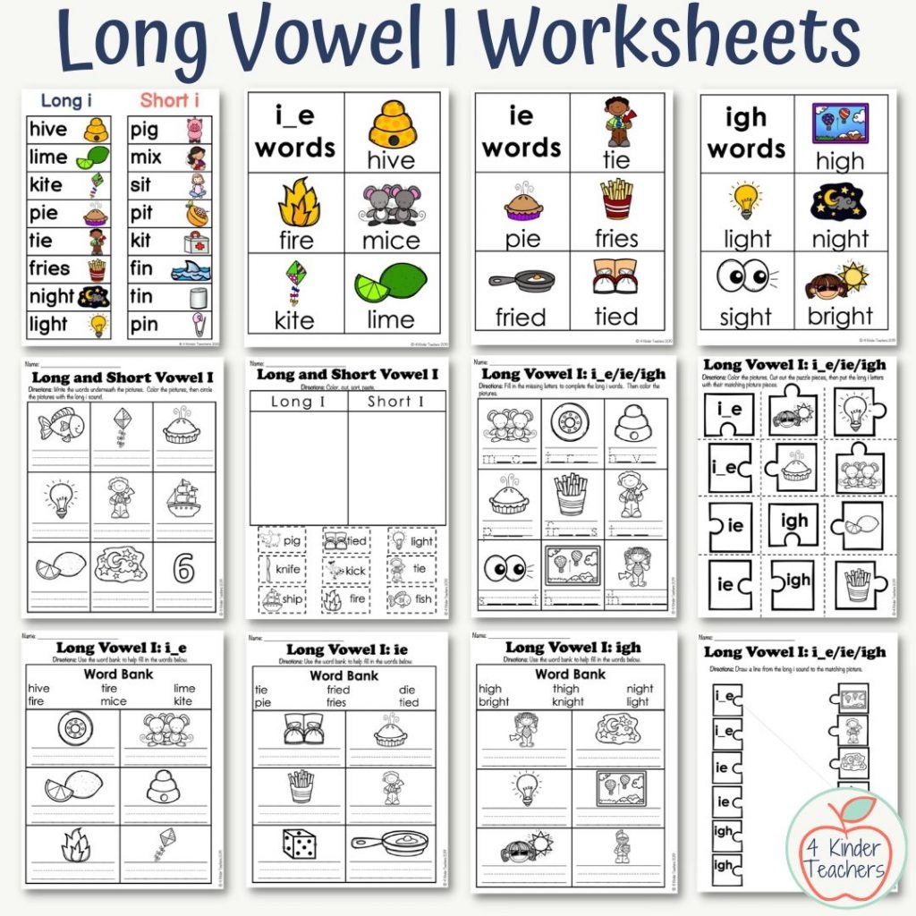 Teaching Long I Words In Kindergarten 4 Kinder Teachers