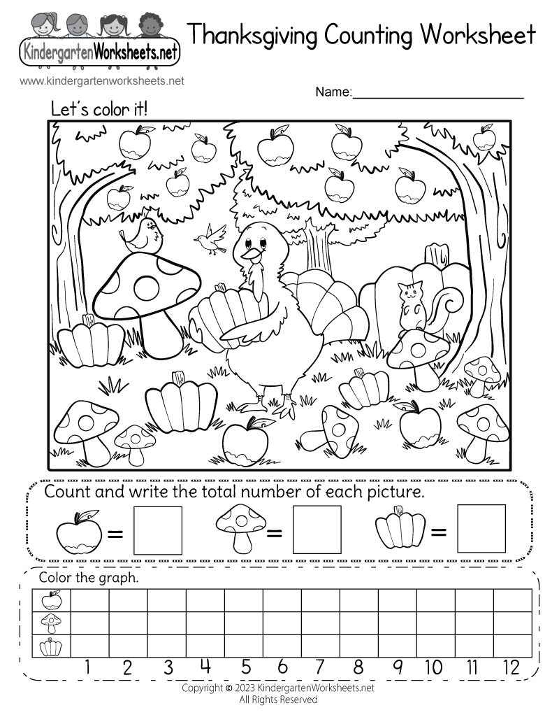 Thanksgiving Counting Worksheet Free Printable Digital PDF Thanksgiving Counting Worksheet Free Printable Digital PDF