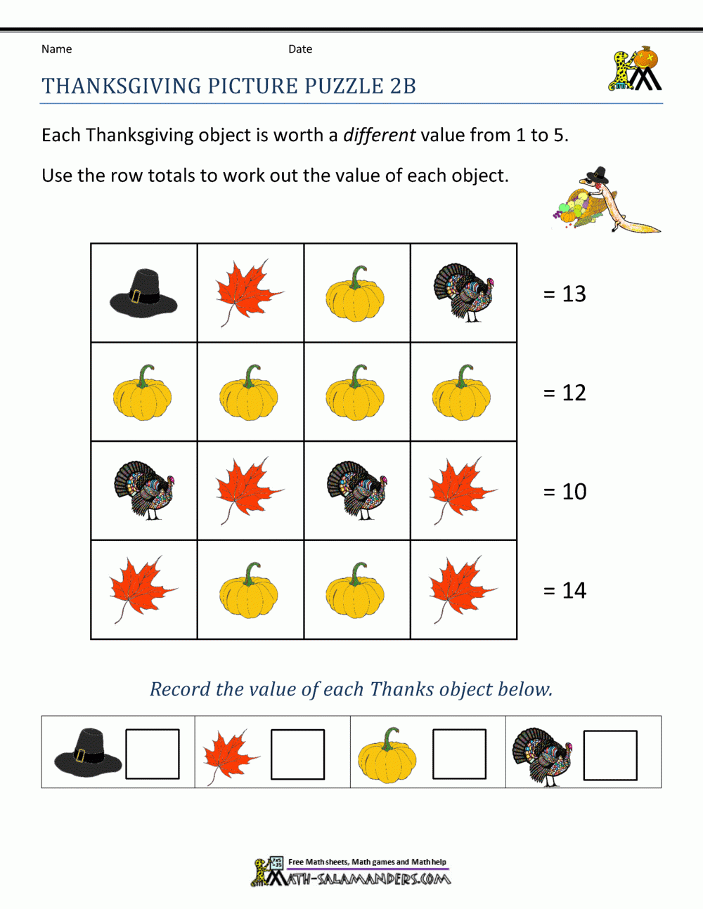 Thanksgiving Math Worksheets 2nd Grade Thanksgiving Math Worksheets 2nd Grade