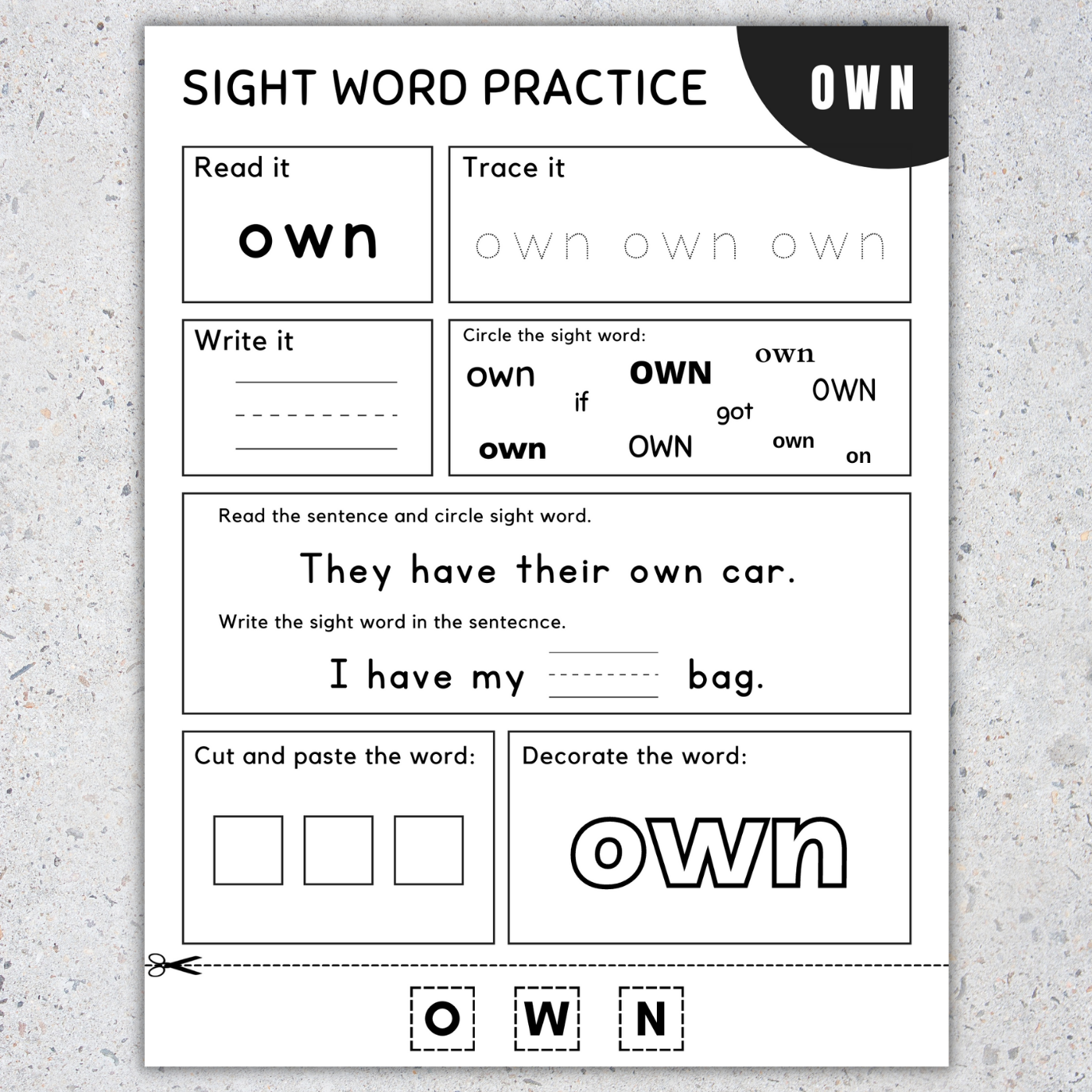 Third Grade Sight Words 3rd Grade Sight Words Worksheets SET 1 Made By Teachers