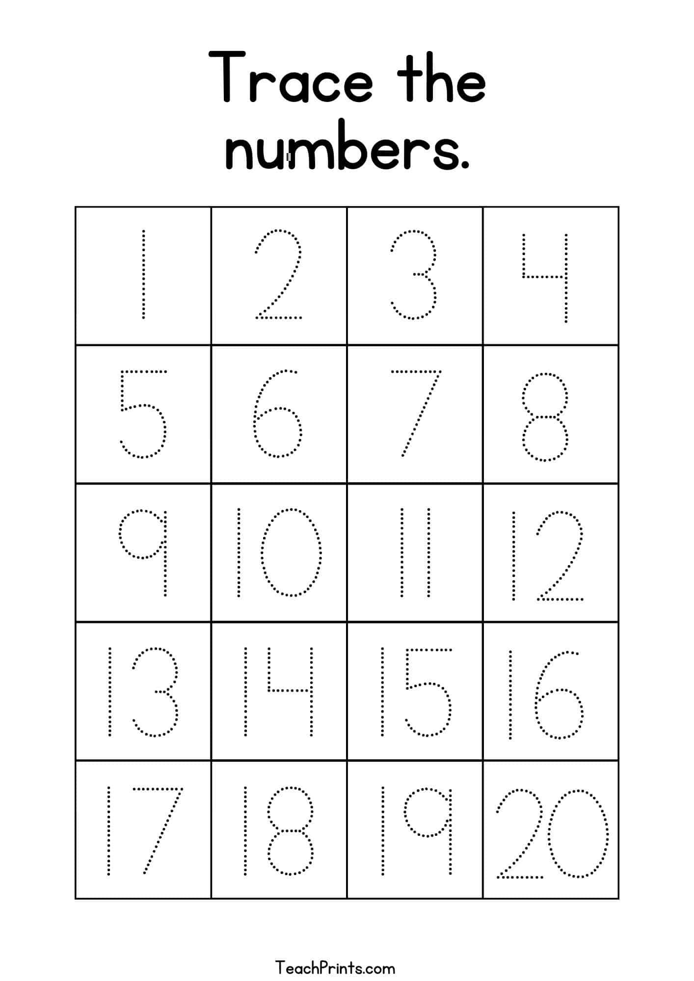 number tracing worksheets 6 10