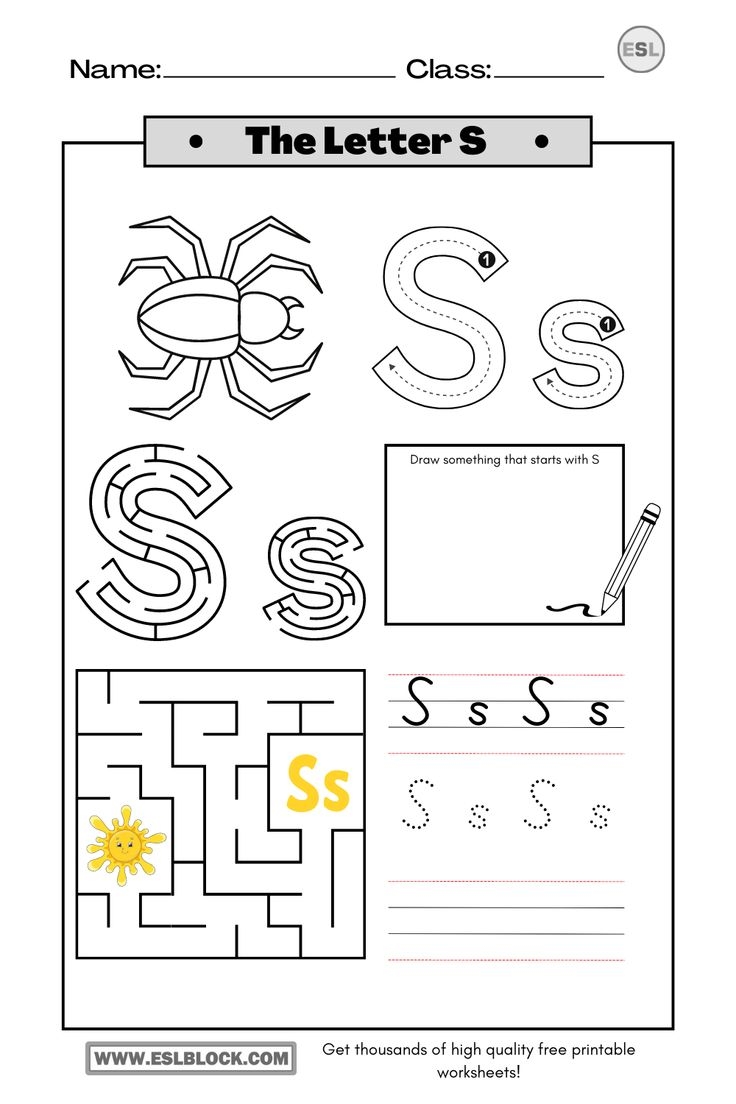 Tracing The Letter S Worksheets Tracing The Letter S Worksheets