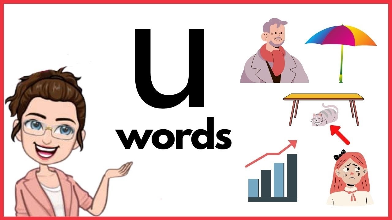WORDS THAT START WITH Uu u Words Phonics Initial Sounds Short Vowel U LEARN LETTER Uu YouTube